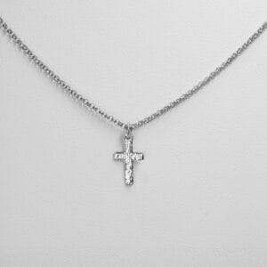 Κολιέ με 925 ασημένιο σταυρό και αλυσίδα